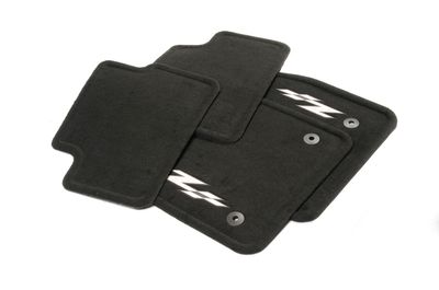 GM Front and Rear Carpeted Floor Mats in Black with Z-Spec Logo 95078908