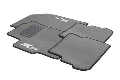 GM Front and Rear Carpeted Floor Mats in Black with Z-Spec Logo 95259815