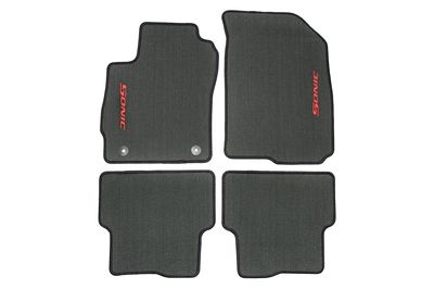 GM Front and Rear Premium Carpeted Floor Mats in Pewter 95332035