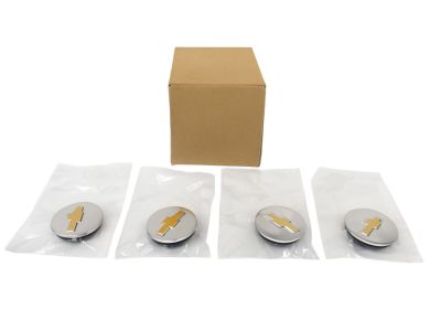 19300043 GM Center Cap in Brushed Aluminum with Bowtie Logo Product Photo 3 of 4