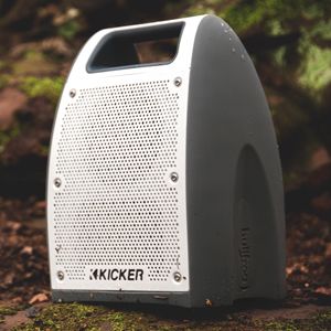GM 19367000 Bullfrog® BF400 Portable Bluetooth® Waterproof Speaker in White/Gray by Kicker®