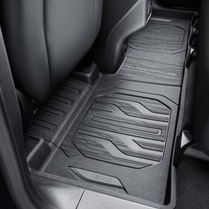 GM Second-Row Interlocking Premium All-Weather Floor Liner in Jet Black with GMC Logo 84324761