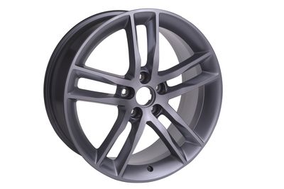 GM 19x8-Inch Aluminum 5-Split-Spoke Front Wheel in Machined Face Silver 19300918