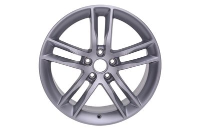 GM 19x8-Inch Aluminum 5-Split-Spoke Front Wheel in Machined Face Silver 19300918