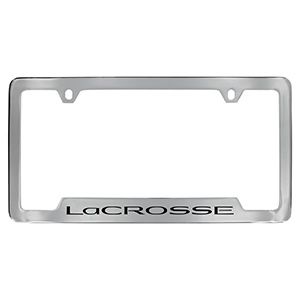 GM License Plate Frame by Baron & Baron in Chrome with Lacrosse Script 19302636