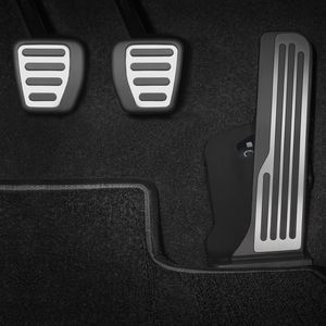 GM Manual Transmission Pedal Cover Package in Stainless Steel and Black 84366005