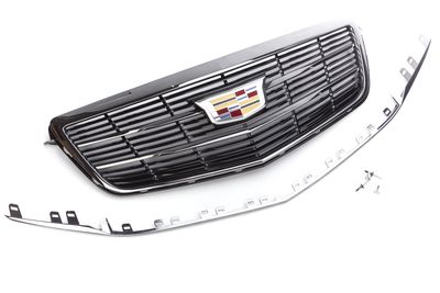 GM Grille in Black Chrome with Cadillac Logo 23499399