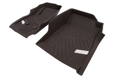 GM First-Row Premium All-Weather Floor Liners in Cocoa with Chrome GMC Logo 84128022