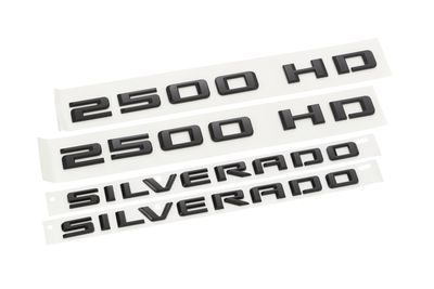 GM Silverado 2500 HD Nameplate Package in Black 84402395