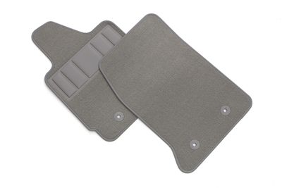 GM First-Row Premium Carpeted Floor Mats in Gray 19367566