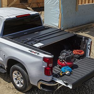 GM Standard Bed G4 Elite Hard Folding Tonneau Cover in Black by Fold-A-Cover 19417126