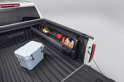 GM Short Bed Side-Mounted Bed Storage Box in Black with Codeable Key (Passenger-Side) 84705349