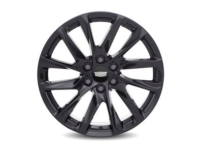 GM 22x9-Inch Alloy 12-Spoke Wheel in Gloss Black 84586634