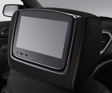 GM Rear-Seat Infotainment System with DVD Player in Jet Black Cloth with Kalahari Stitching and AT4 Logo 84690251