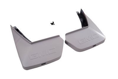 GM Rear Molded Splash Guards in Silver Ice Metallic 22922787