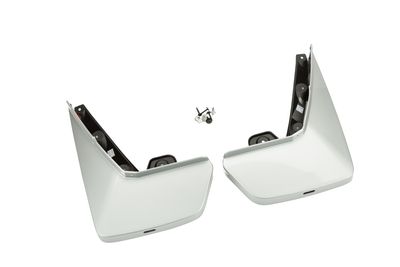 GM Rear Molded Splash Guards in Radiant Silver Metallic 22922805