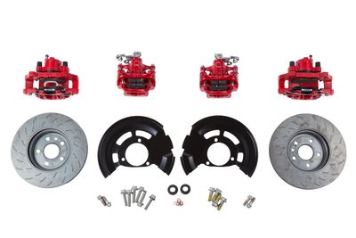 GM Front and Rear Brake Upgrade System in Red 23261507