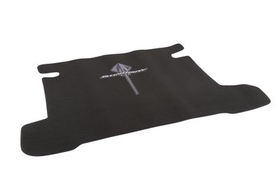 GM 23469813 Premium Carpeted Cargo Area Mat in Jet Black with Stingray Logo