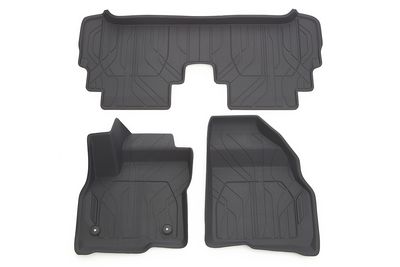 GM First-and Second-Row Premium All-Weather Floor Liners in Jet Black with Chevrolet Script 42686568
