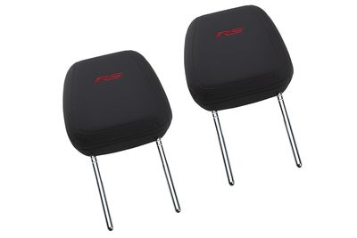 GM Leather Headrest in Jet Black with Embroidered RS Logo 42706347