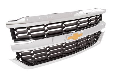 GM Grille in Black with Chrome Surround and Bowtie Logo 84134045