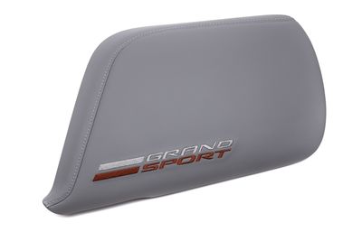 GM Floor Console Lid in Gray Leather with Grand Sport Logo 84179898
