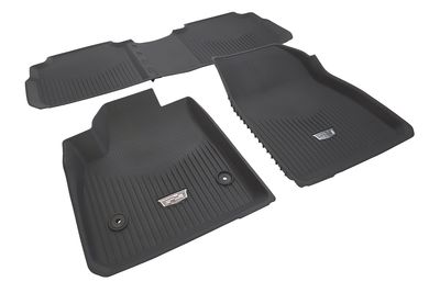 GM First-and Second-Row Premium All-Weather Floor Liners in Dark Titanium 84605147