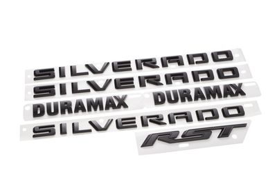 GM Silverado RST Emblems in Black 84806937