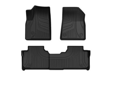 84448692 GM First- and Second-Row Premium Carpeted Floor Mats in Jet Black with Cadillac Logo Product Photo 1 of 2