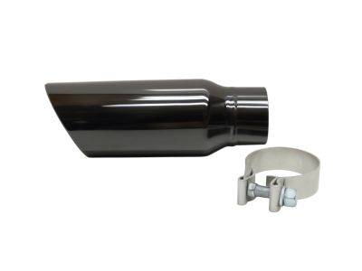 84521819 GM 4.3L or 5.3L Black Chrome Single Outlet Exhaust Tip with Bowtie Logo Product Photo 3 of 7