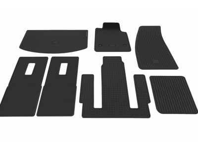 84605143 GM Third-Row One-Piece Premium All-Weather Floor Mat in Dark Titanium (for models with Second-Row Captain's Chairs) Product Photo 1 of 3