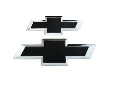 84722856 GM Front and Rear Bowtie Emblems in Black Product Photo 2 of 4