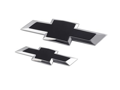 GM 84722856 Front and Rear Bowtie Emblems in Black 84722856 GM Front and Rear Bowtie Emblems in Black Product Photo 1 of 4