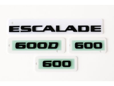 85053409 GM Escalade Emblems in Black Product Photo 5 of 7