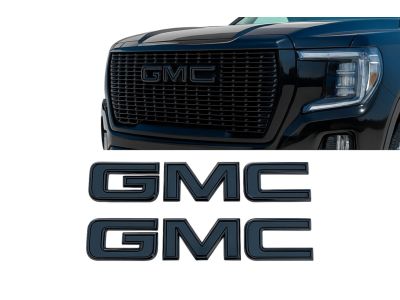 86539814 GM GMC Emblems in Black Product Photo 3 of 3