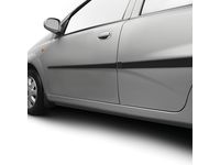GM 89021880 Front and Rear Smooth Door Moldings in Black