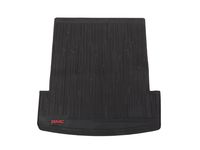 GM 84184219 Premium All-Weather Cargo Area Mat in Jet Black with GMC Logo (for vehicles with Cargo Rails)
