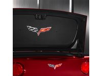 GM 12499967 Decklid Liner in Ebony with Crossed Flags Logo