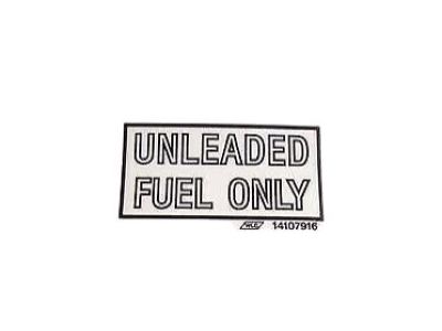 GM 14107916 Label, Unleaded Fuel Only