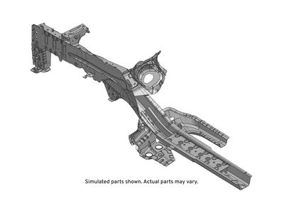 GM 42491583 Front Compartment Front Lower Side Rail Assembly 42491583 GM Front Compartment Front Lower Side Rail Assembly Product Photo 1 of 1