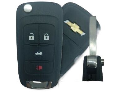 GM 13585209 Key Assembly, Door Lock & Ignition Lock Folding (W/ Remote Control Door
