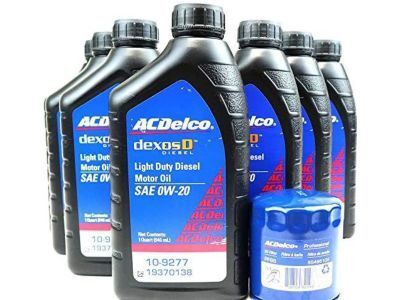 GM 19370138 Oil,Eng Diesel Dexos D 0W, 20 Acdelco 1Qtx6