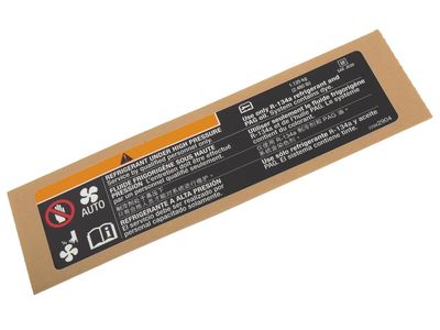 GM 22982904 A/C Refrigerant Charging Label 22982904 GM A/C Refrigerant Charging Label Product Photo 1 of 1