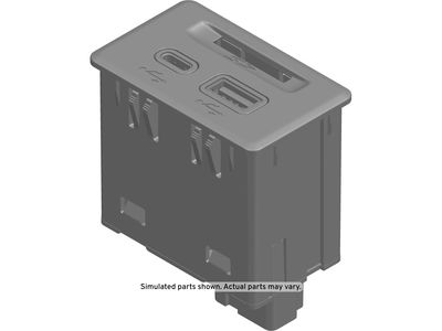 13545615 GM RECEPTACLE ASM-MULTI MEDIA *BLACK Product Photo 1 of 1