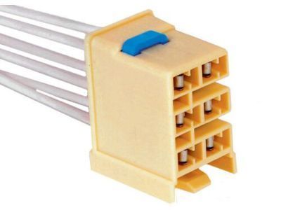 GM 15306105 Connector, W/Leads, 6-Way F. *Cream