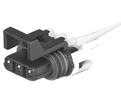 GM 12117025 Connector, W/Leads, 3-Way F. *Black