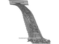 GM 22981298 Center Pillar Outer Panel Reinforcement Assembly GM 22981298 Center Pillar Outer Panel Reinforcement Assembly