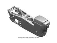 GM 22865954 Front Floor Console Assembly *Cocoa