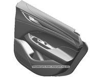 GM 26218861 Trim Assembly, Rear Side Door *Brandy GM 26218861 Trim Assembly, Rear Side Door *Brandy