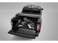 GM 84203262 Long Bed Soft Tri-Fold Tonneau Cover in Black with GMC Logo
